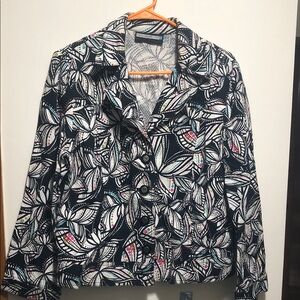 Requirements Women’s button down Floral Patterned Jacket Size Medium